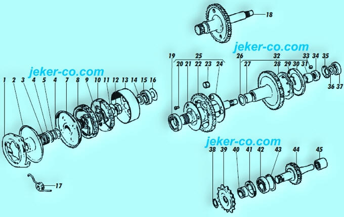 Puch-Getriebe 2Gang Puch-Getriebe 2Gang